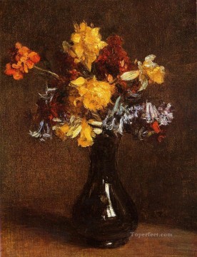 Vase of Flowers Henri Fantin Latour Oil Paintings